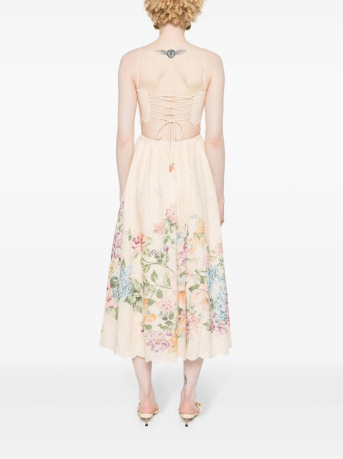 Halliday Scallop Midi Dress
